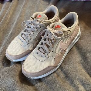 Nike Cream and Pink Sneakers Retro Design